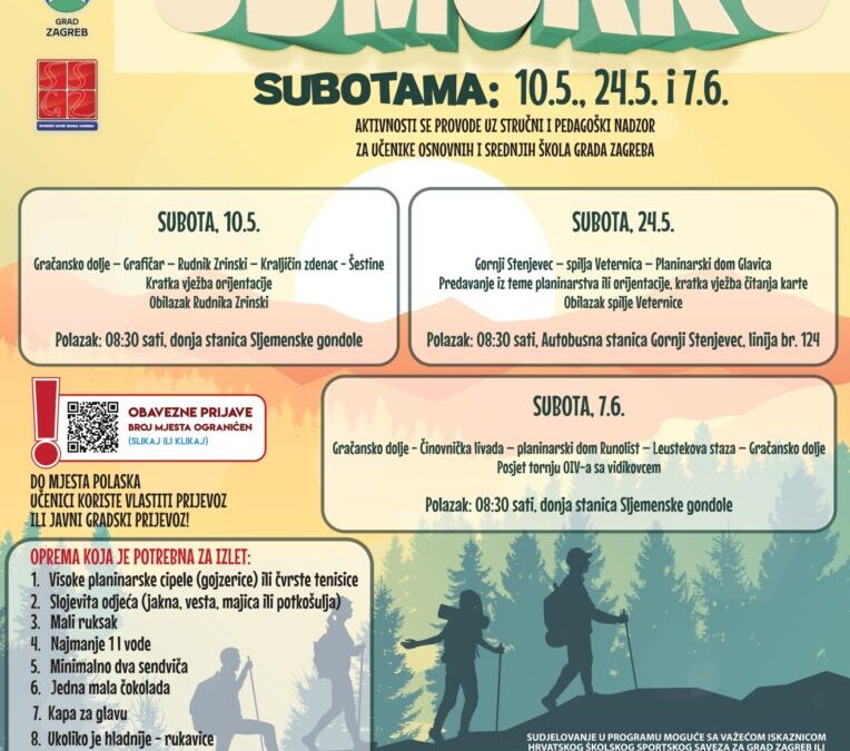ODMORKO TIJEKOM ŠKOLSKE GODINE – IZLETI NA SLJEME