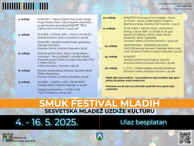 SMUK FESTIVAL MLADIH 2025.